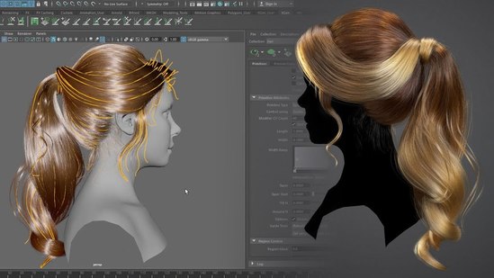Creating a Female Hairstyle for Production with Maya XGen thumbnail
